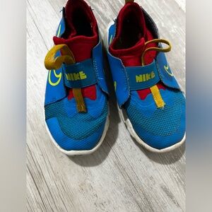 Nike Kids Blue and Yellow Sneakers